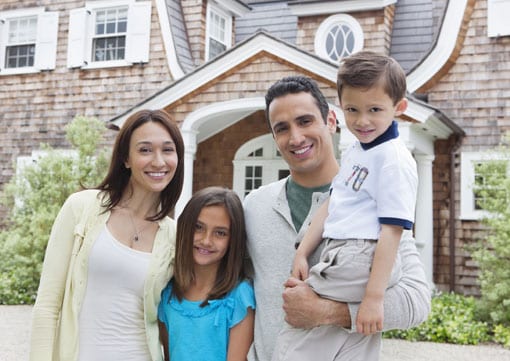 A family who will be getting a homeowner insurance policy in Rock Hill, SC
