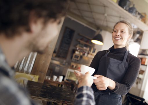 Wiley-Insurance-waitress-serving-coffee